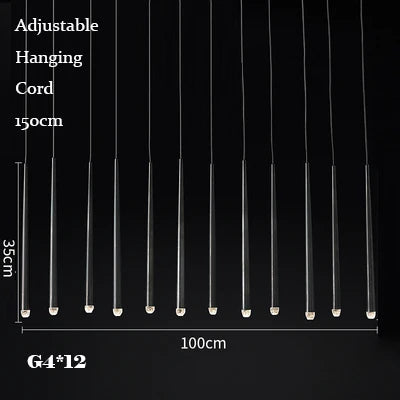 Retro Copper Gold Chandelier Pendant Light for Living Room Dining Bar