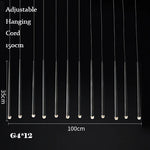 Retro Copper Gold Chandelier Pendant Light for Living Room Dining Bar