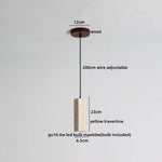 Travertine LED Pendant Lamp for Bar Bedroom Living Room Décor