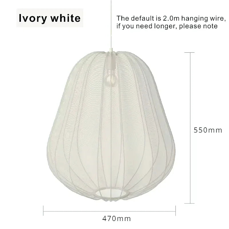 Scandinavian Silk Balloon Chandelier by - Home Decor Lighting Fixture