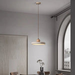 LED Wood Pendant Lamp Dining Living Room Adjustable Light Fixture
