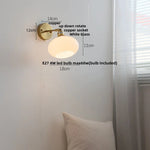 Japanese Style LED Wall Sconce Glass Rotate Pull Chain Switch Stair Light