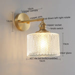 Green Glass LED Wall Lamps - Modern Home Decor Applique Murale