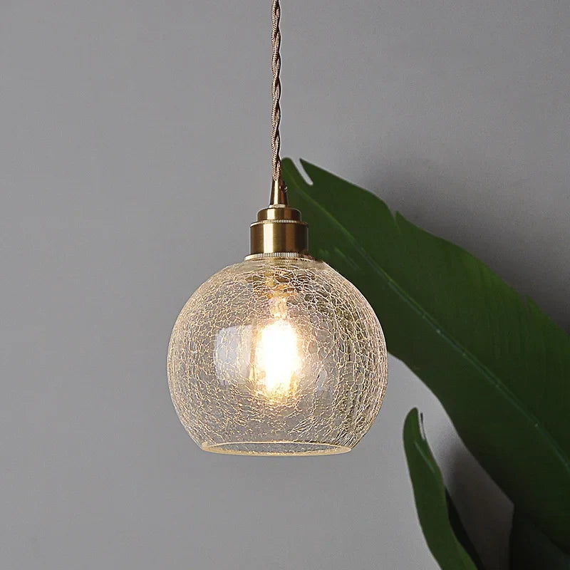 Glass Globe LED Pendant Light - Adjustable Modern Nordic Hanging Fixture