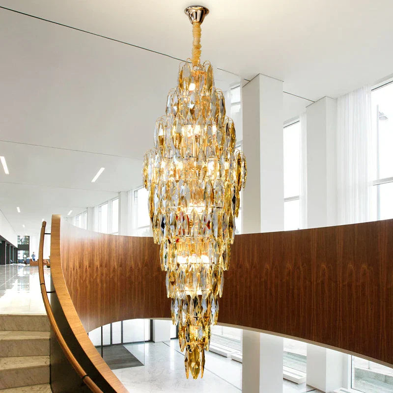 European Duplex Crystal Chandelier for Elegant Luxury Living