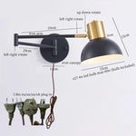 Afralia™ Iron Art LED Wall Lamp for Bedroom Stair Kitchen Living Room Decor
