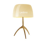 Glass Shade Table Lamp: Designer Tripod Desk Light for Bedroom