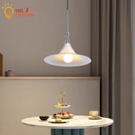 French Medieval LED Iron Art Glass Pendant Lights for Home Decor