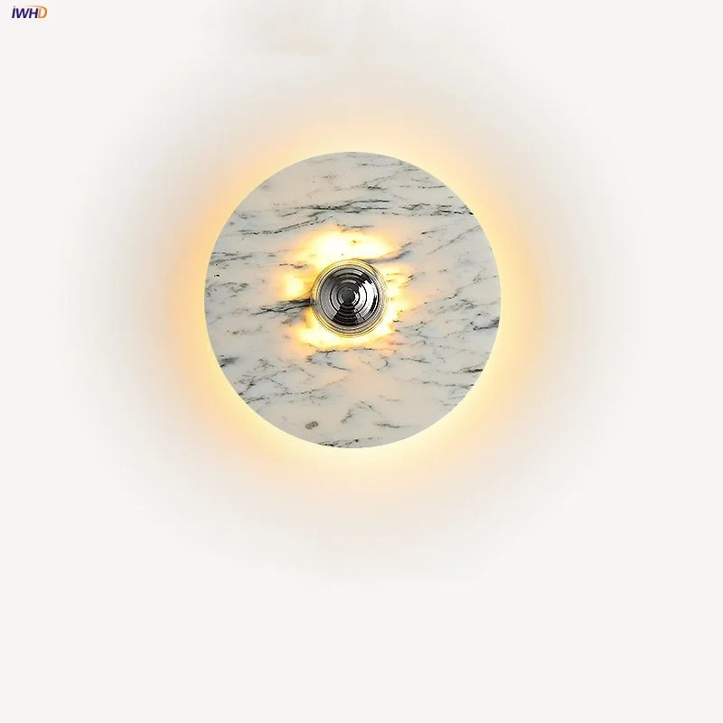 Marble LED Wall Sconce Light: Modern Nordic Home Decor for Living Room Bedroom