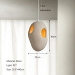 Wabi Sabi Resin Pendant Lights, E27 Bulb Compatible