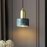 Copper Marble LED Pendant Light for Kitchen Living Room Bedroom Decor