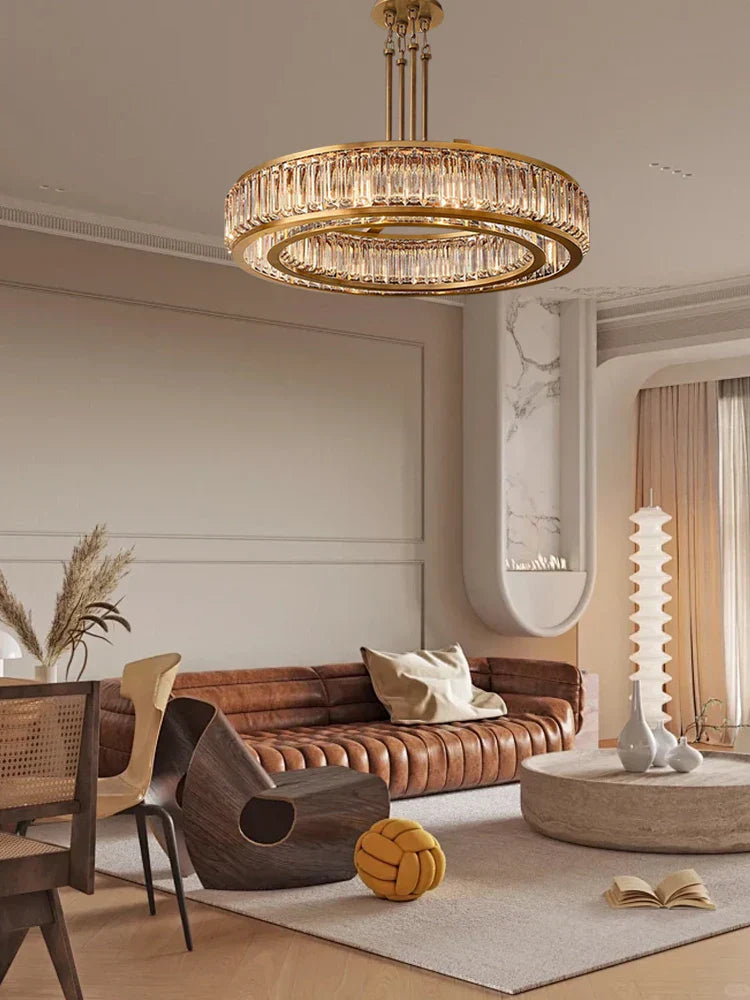 Luxury Black Crystal Chandelier for Elegant Living Room Lighting