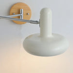 Afralia™ Cream Iron Art LED Wall Lamp for Bedroom Living Room Decor