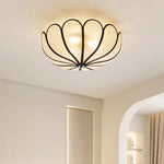 Wabi Sabi Flower Ceiling Light Creamy Petals for Bedroom