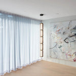 Modern Glass Cylinder LED Pendant Lights for Living Room & Dining Area