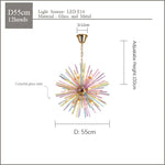 Dandelion Pendant Lamp: Vibrant Kids' Chandelier Lighting for Modern, Colorful Rooms