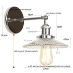 Afralia™ Industrial Loft LED Wall Light for Bedroom, Bathroom, Stairs - Plug In Iron Lamp