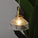 Clear Glass LED Pendant Lamp Modern Wire Adjustable Hanging Light