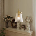 Minimalist LED Glass Pendant Lamp with Adjustable Knob Switch