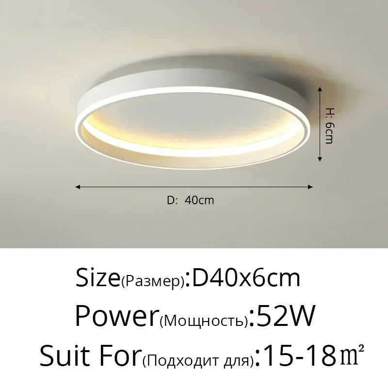 Circular LED Ceiling Lights for Home Decor and Indoor Lighting