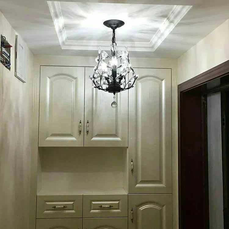 Afralia™ Crystal Chain Pendant Chandelier LED Lights for Indoor Decor