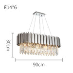 Chrome Silver Gold Black Suspension Luminaire Pendant Lamp for Foyer