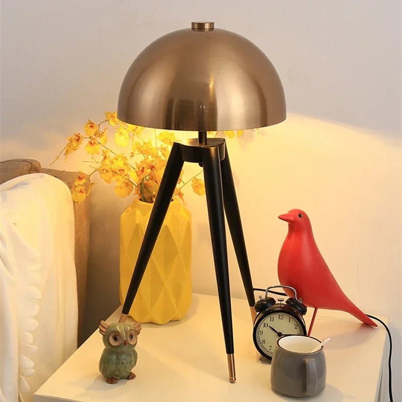 Mushroom Table Lights Floor Lamp Tripod for Living Room Bedroom