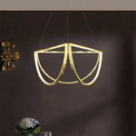 Gold Chandelier LED Indoor Lighting for Living Room & Bedroom