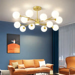 Nordic Glass Ball LED Ceiling Chandelier for Home Decor Fixture