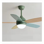 Kids Ceiling Fan with Light and Remote Control, 3-Speed, 5-Blade Helicopter Design