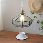 Gray Glass LED Pendant Light Fixture with Adjustable Hang Lamp