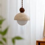 Nordic Yellow Glass LED Pendant Light for Modern Home Decor