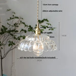 Afralia™ Clear Glass Nordic Pendant Light Fixture: Modern Simple Hanging Lamp