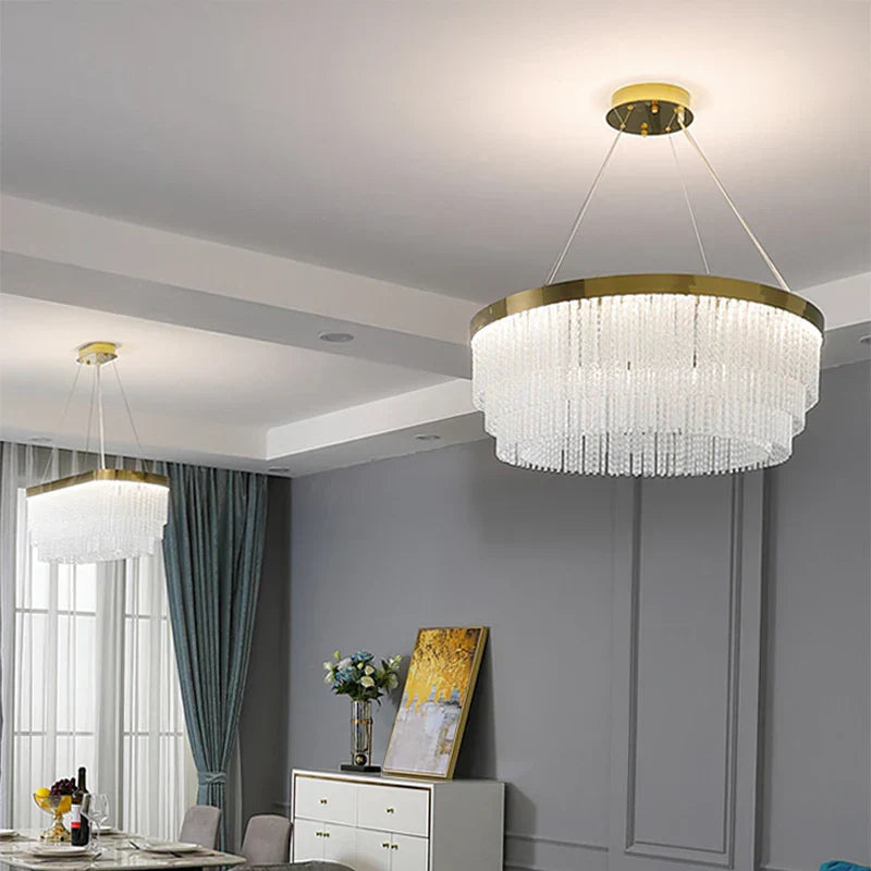 Crystal Pendant Light - Luxury Nordic Lamp for Home and Restaurant