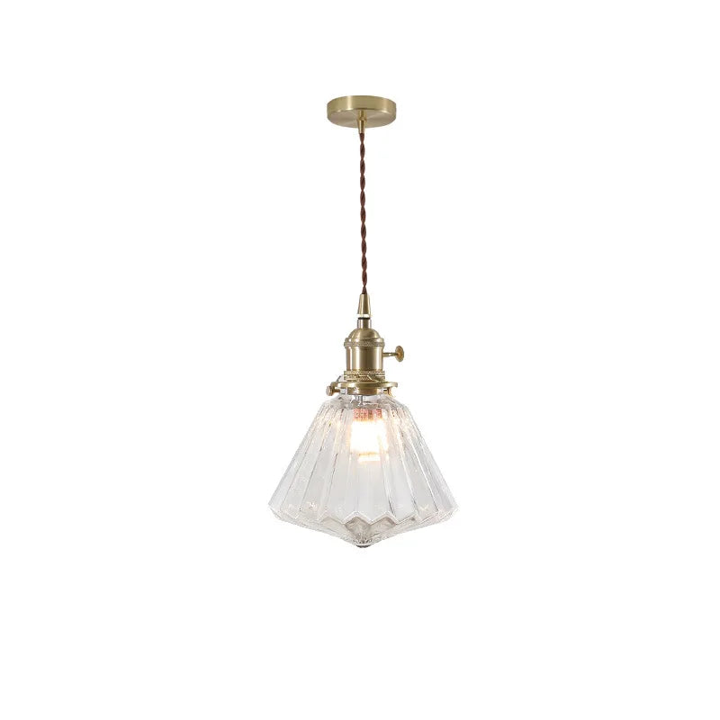 Afralia™ Glass LED Pendant Lights for Bedroom Living Room Kitchen Nordic Lamp