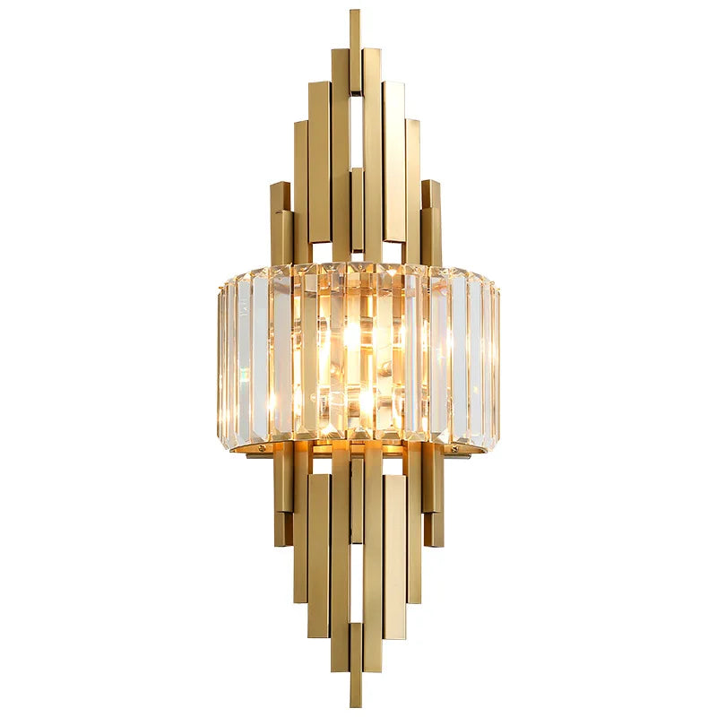 Crystal Wall Sconce Light: Nordic Luxury for Living Room, Corridor, Hall