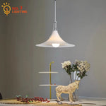French Medieval LED Iron Art Glass Pendant Lights for Home Decor