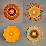 Colorful Glass LED Ceiling Lamp Modern Style Light Fixture