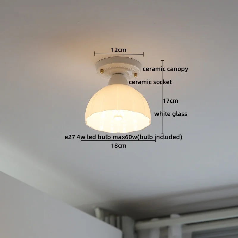 Ceramic LED Ceiling Light for Modern Home Decor & Lighting