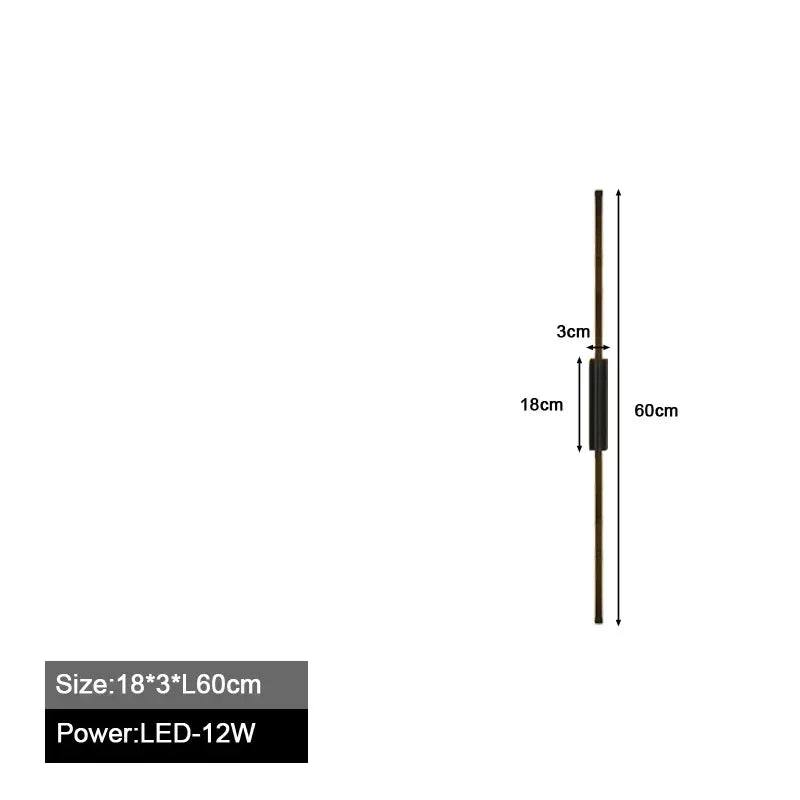 Nordic Slim LED Wall Sconces for Bedroom & Living Room