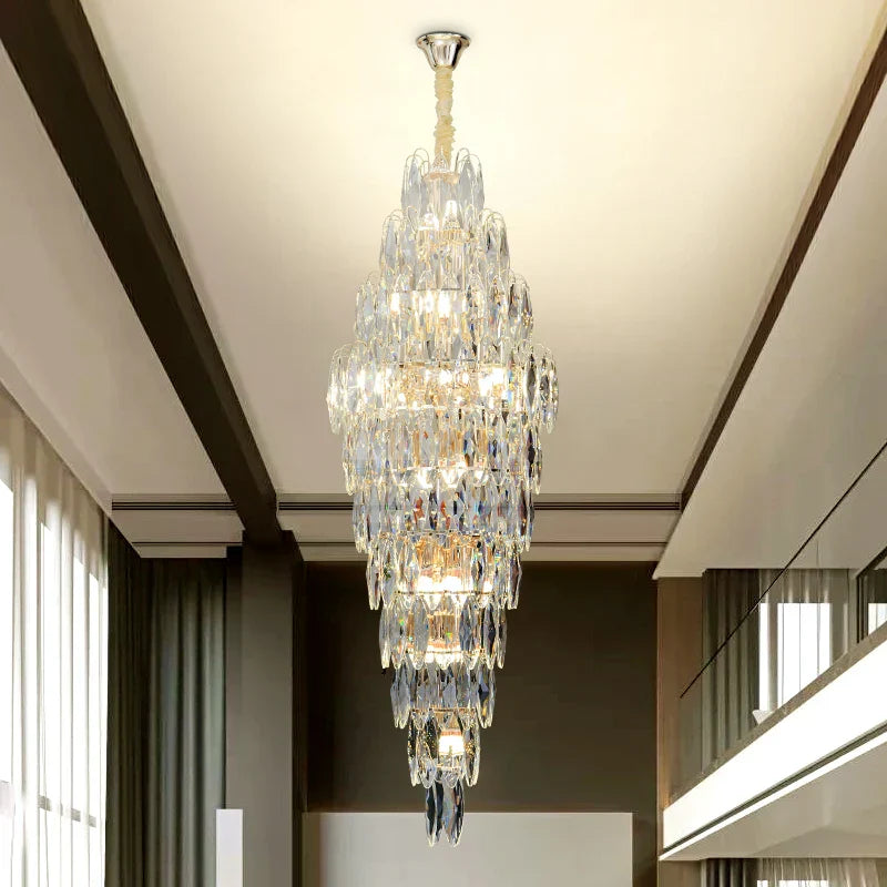 European Duplex Crystal Chandelier for Elegant Luxury Living