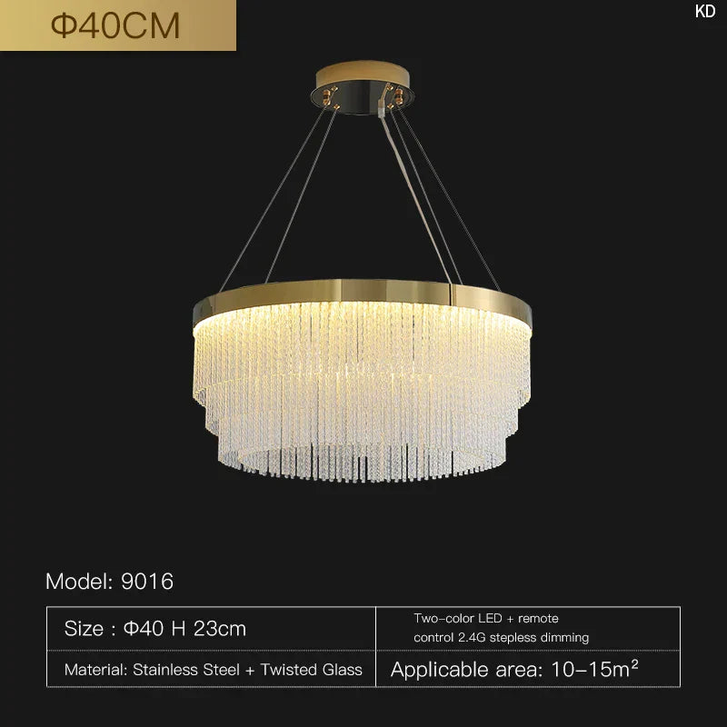Crystal Pendant Light - Luxury Nordic Lamp for Home and Restaurant