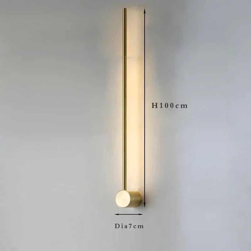 Modern Slim Wall Sconce & Ceiling Light for Bedroom Living Room