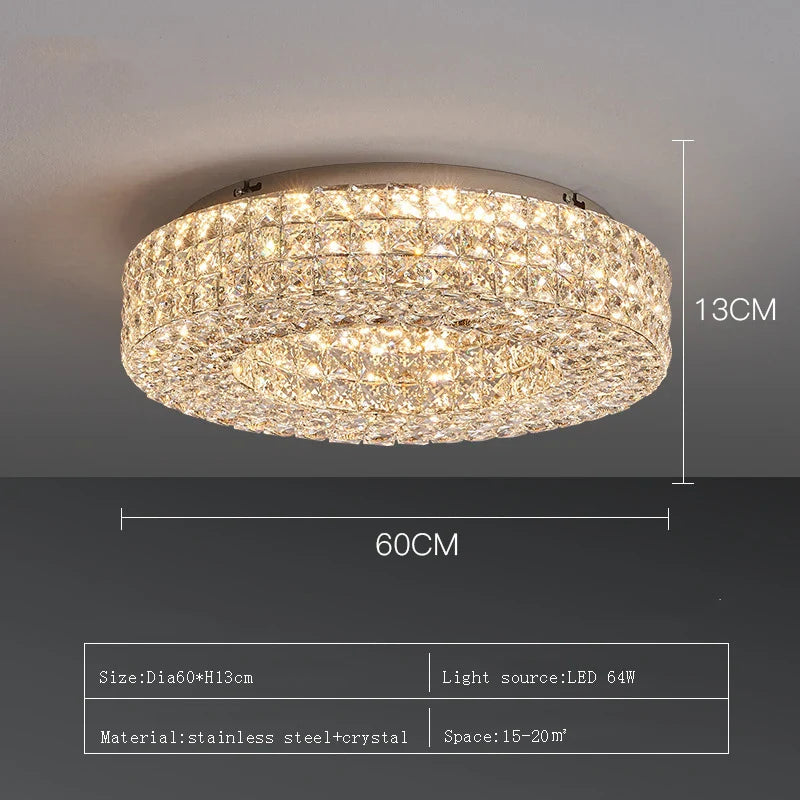 Bacci Crystal Ceiling Light Fixture