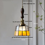 Copper Knob Switch LED Pendant Lamp, Adjustable Glass Dining Room Lighting