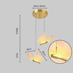 Butterfly LED Chandelier for Duplex Villa Living Room Romantic Wedding Decor