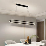 Circle Pendant Chandelier Dimmable LED Lights for Modern Living Room