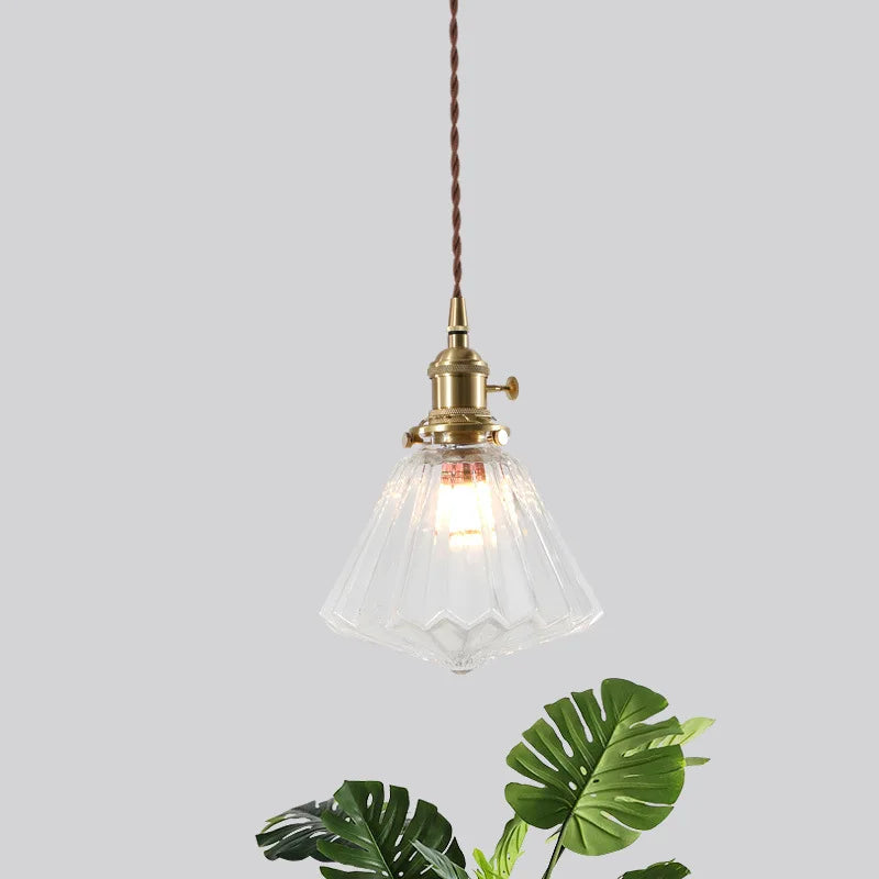 Afralia™ Glass LED Pendant Lights for Bedroom Living Room Kitchen Nordic Lamp