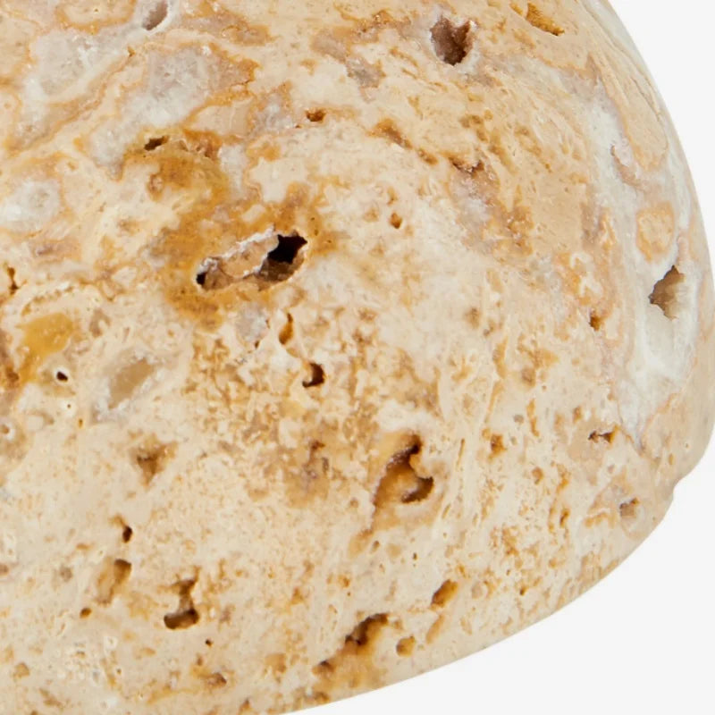 Afralia™ Stone Cave Yellow LED Pendant Lights for Home Decor and Wabi Sabi Style