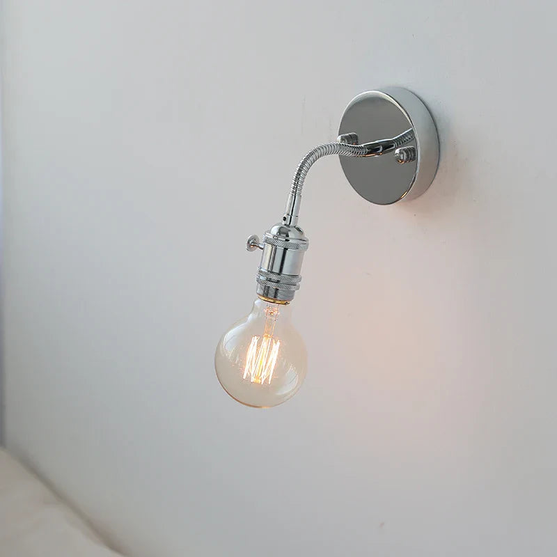 LED Wall Lamp Sconce with Pull Chain Switch and Flexible Arm